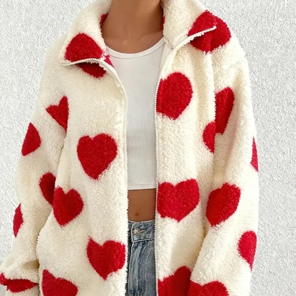 Heart Plush Light Full Zip Jacket - Picture 3 of 3
